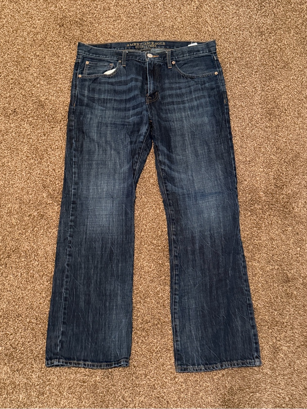 American Eagle Outfitters Men's Indigo Blue Bootcut Jeans